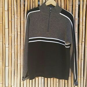 ***SEE COMMENTS*** MEISTER  Zip Neck Sweater L